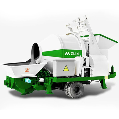 Building Material Shops ZLIN Diesel Concrete Mixer Pump Truck Concrete Pump And Mixer