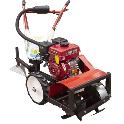 Factory hot sale 170/173 gasoline engine battery power tiller with grass cutter cage wheel